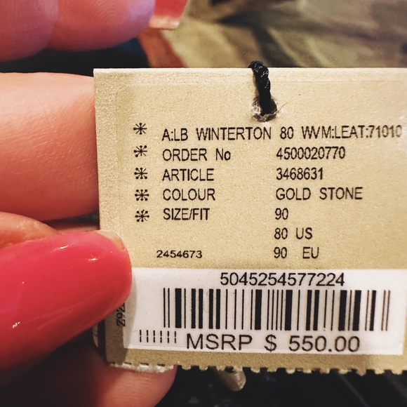 NWT Burberry Gold Stone Stunning Belt Made in Italy main image 3